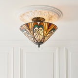 Tiffany Hector 3lt Semi Flush Ceiling Light