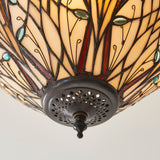 Tiffany Hector 3lt Semi Flush Ceiling Light
