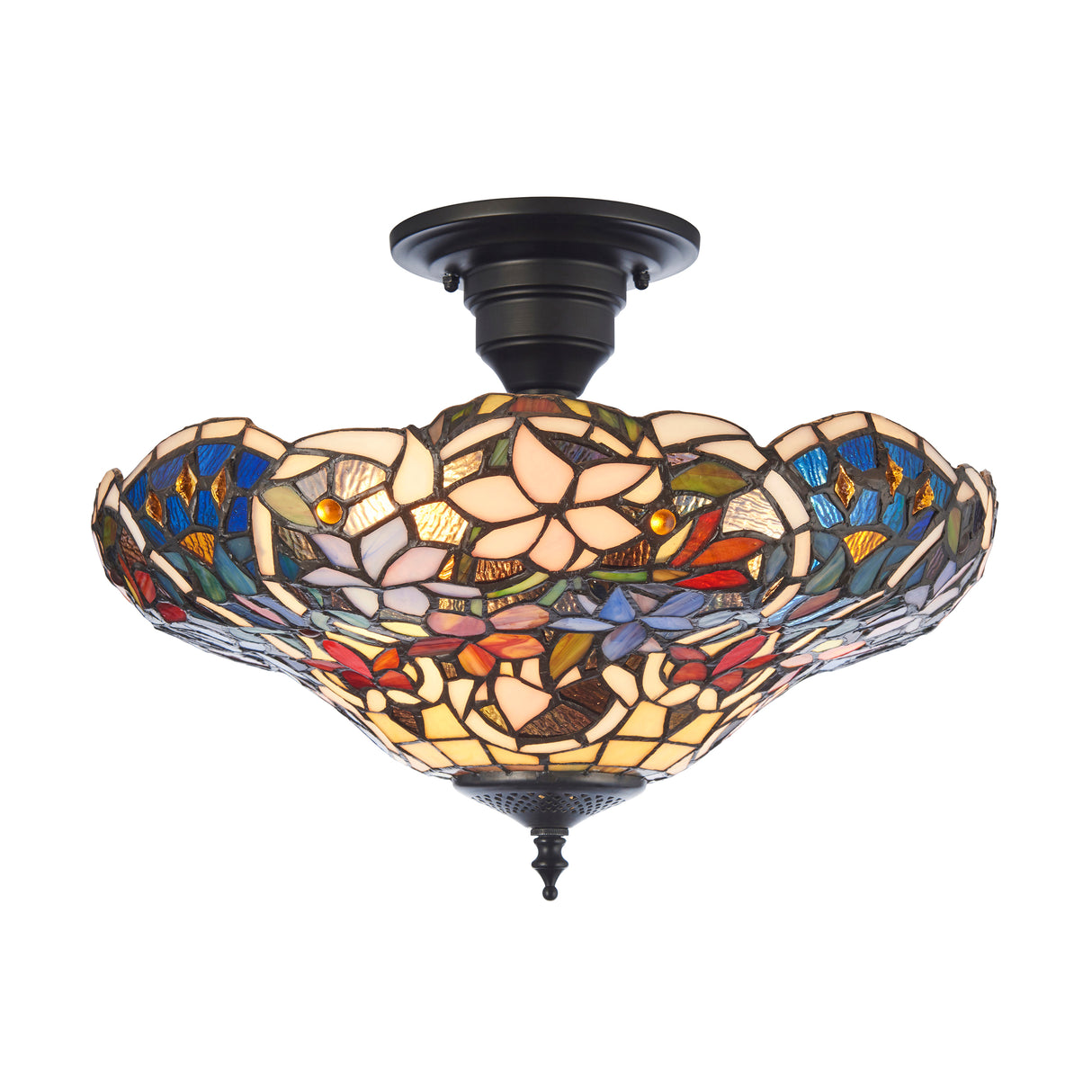 Tiffany Sullivan 3lt Semi Flush Ceiling Light