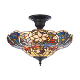 Tiffany Sullivan 3lt Semi Flush Ceiling Light