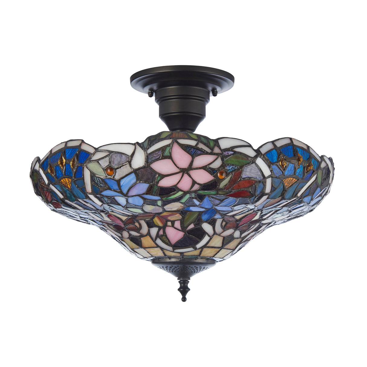 Tiffany Sullivan 3lt Semi Flush Ceiling Light