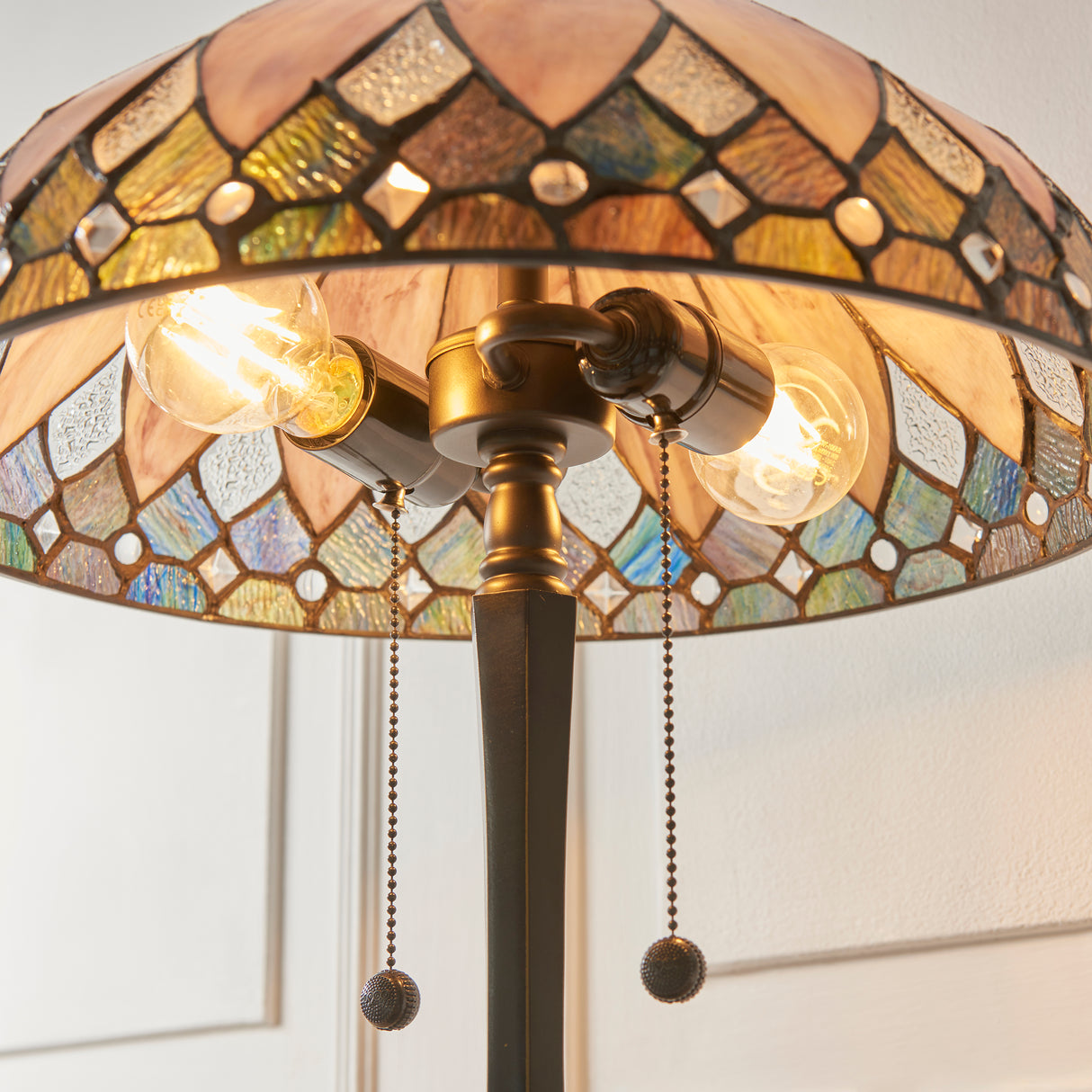 Tiffany Brooklyn Medium 2Lt Table Lamp