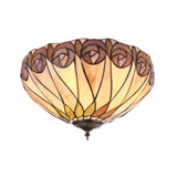 Tiffany Hutchinson Medium 2lt Flush Ceiling Light
