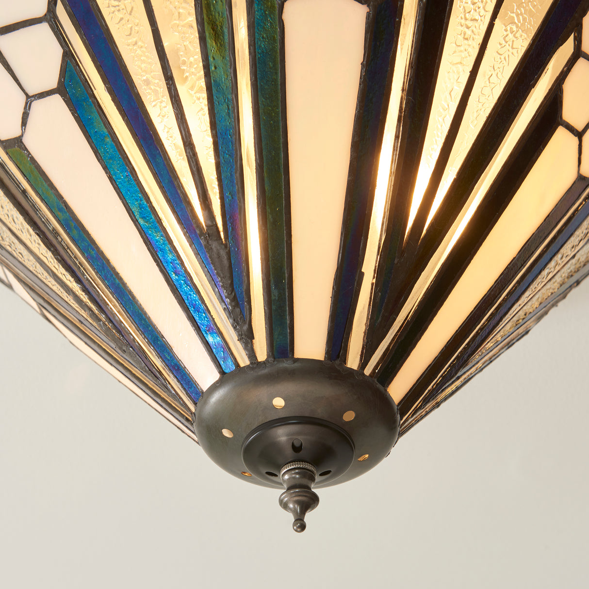 Tiffany Astoria Medium 2lt Flush Ceiling Light