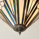 Tiffany Astoria Medium 2lt Flush Ceiling Light