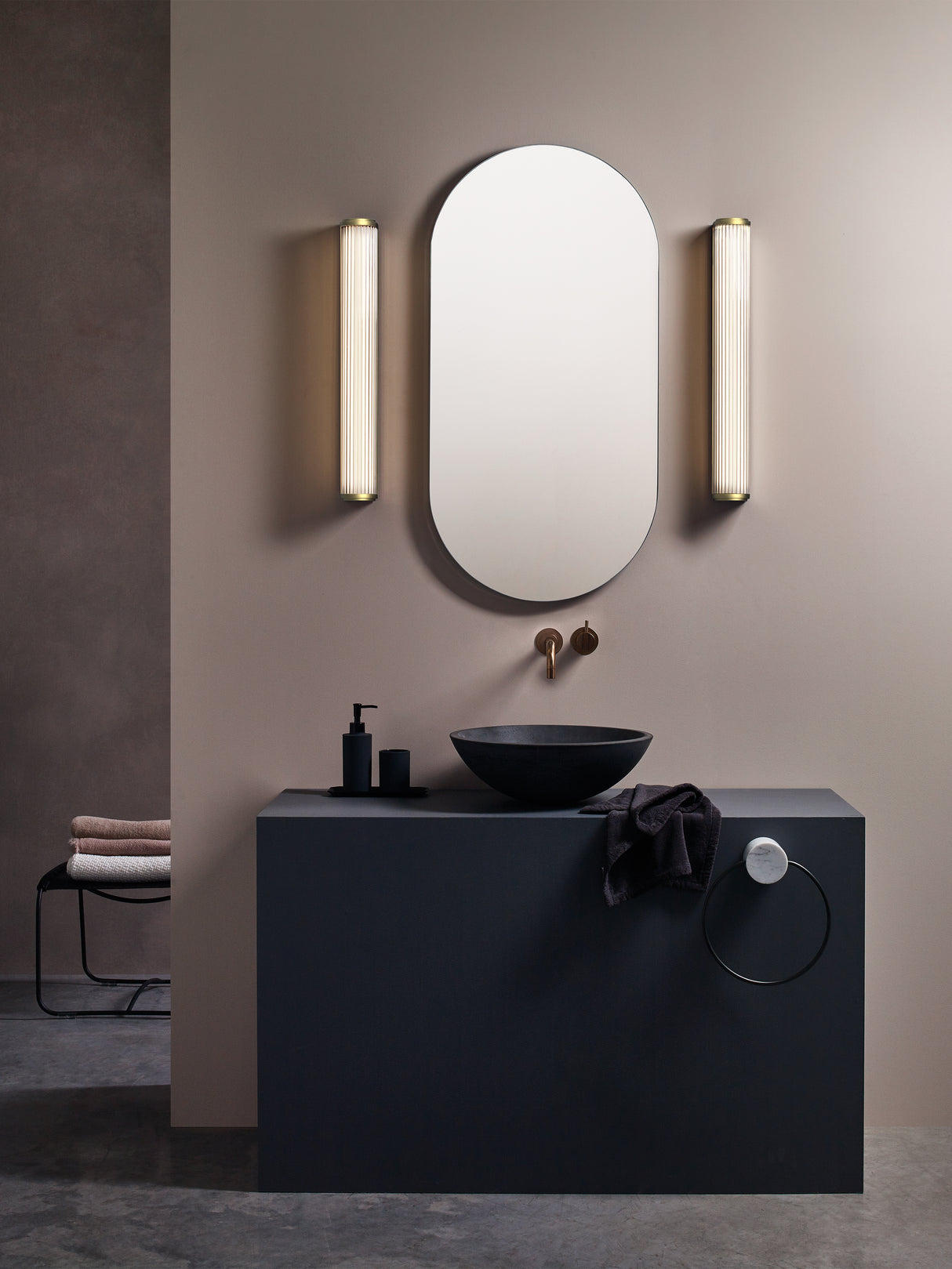 Astro Versailles 600 Matt Gold Bathroom Wall Light