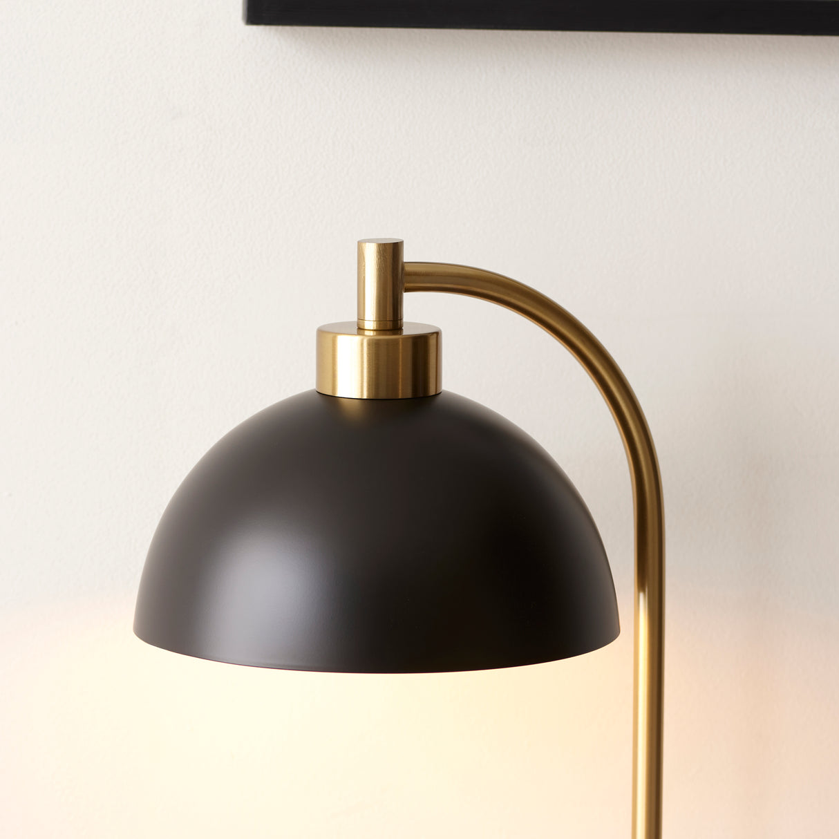 Endon Buchanan Task Table Lamp Black & Marble