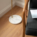 Endon Buchanan Task Floor Lamp Back & Marble