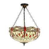 Tiffany Dragonfly Beige Large Inverted 3lt Pendant