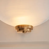 Endon Welles Wall Light Brushed Aged Brass