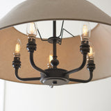 Endon Lille Pendant Chandelier Matt Black