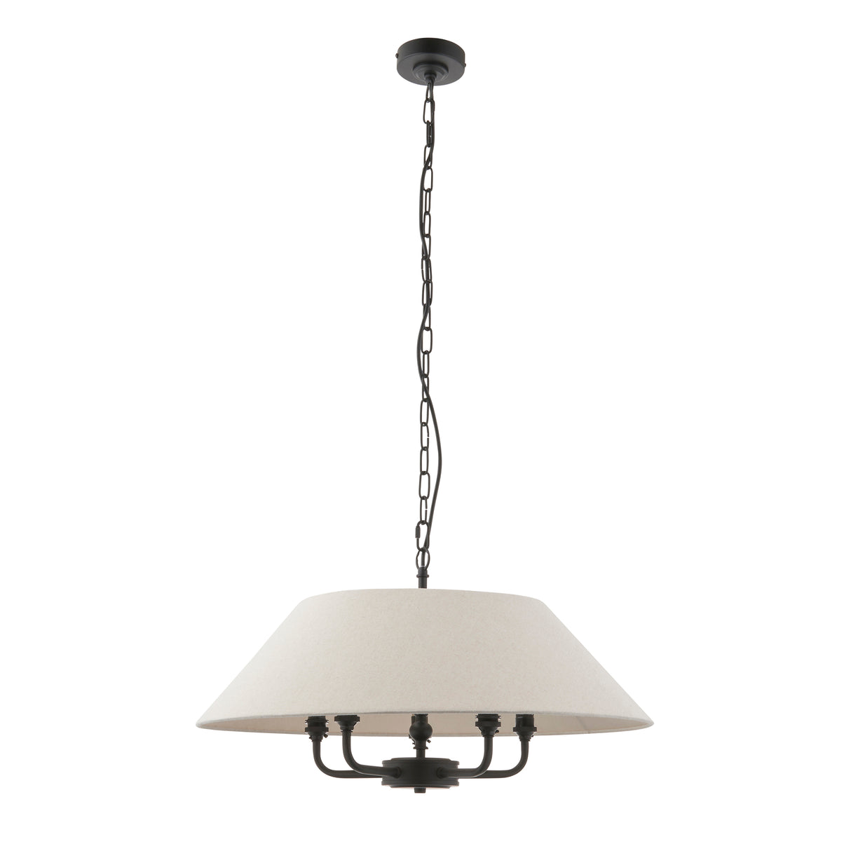Endon Lille Pendant Chandelier Matt Black