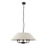 Endon Lille Pendant Chandelier Matt Black