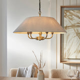 Endon Lille Pendant Chandelier Antique Brass
