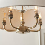Endon Lille Pendant Chandelier Antique Brass