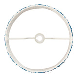 Endon Ikat 35cm Tapered Shade Marlin Blue