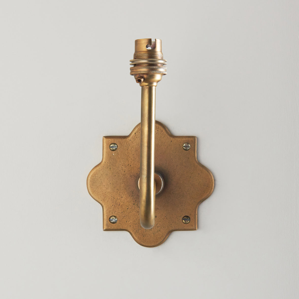 Endon Anvil Swan Wall Fitting Antique brass plate