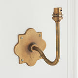 Endon Anvil Swan Wall Fitting Antique brass plate