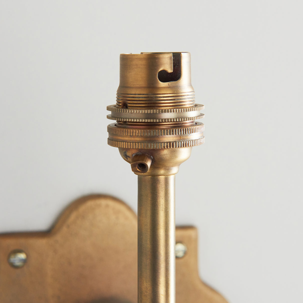 Endon Anvil Swan Wall Fitting Antique brass plate