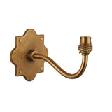 Endon Anvil Curve Wall Bracket Antique brass plate