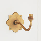 Endon Anvil Curve Wall Bracket Antique brass plate