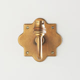 Endon Anvil Curve Wall Bracket Antique brass plate