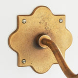 Endon Anvil Curve Wall Bracket Antique brass plate