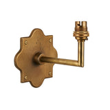 Endon Anvil Angle Wall Bracket Antique brass plate