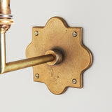 Endon Anvil Angle Wall Bracket Antique brass plate