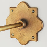 Endon Anvil Angle Wall Bracket Antique brass plate