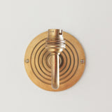 Endon Ripple Curve Wall Fitting Antique brass plate