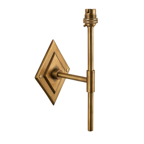 Endon Diamond Tall Wall Fitting Antique brass plate