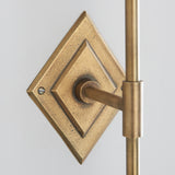 Endon Diamond Tall Wall Fitting Antique brass plate