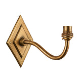 Endon Diamond Curve Wall Bracket Antique brass plate