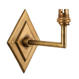 Endon Diamond Angle Wall Bracket Antique brass plate