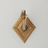 Endon Diamond Angle Wall Bracket Antique brass plate