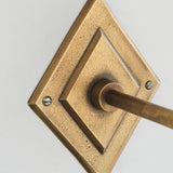 Endon Diamond Angle Wall Bracket Antique brass plate
