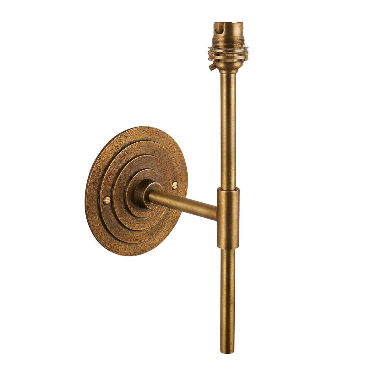 Endon Halo Tall Wall Bracket Antique brass plate