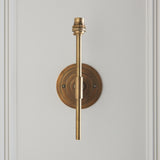 Endon Halo Tall Wall Bracket Antique brass plate