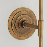 Endon Halo Tall Wall Bracket Antique brass plate