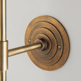 Endon Halo Tall Wall Bracket Antique brass plate