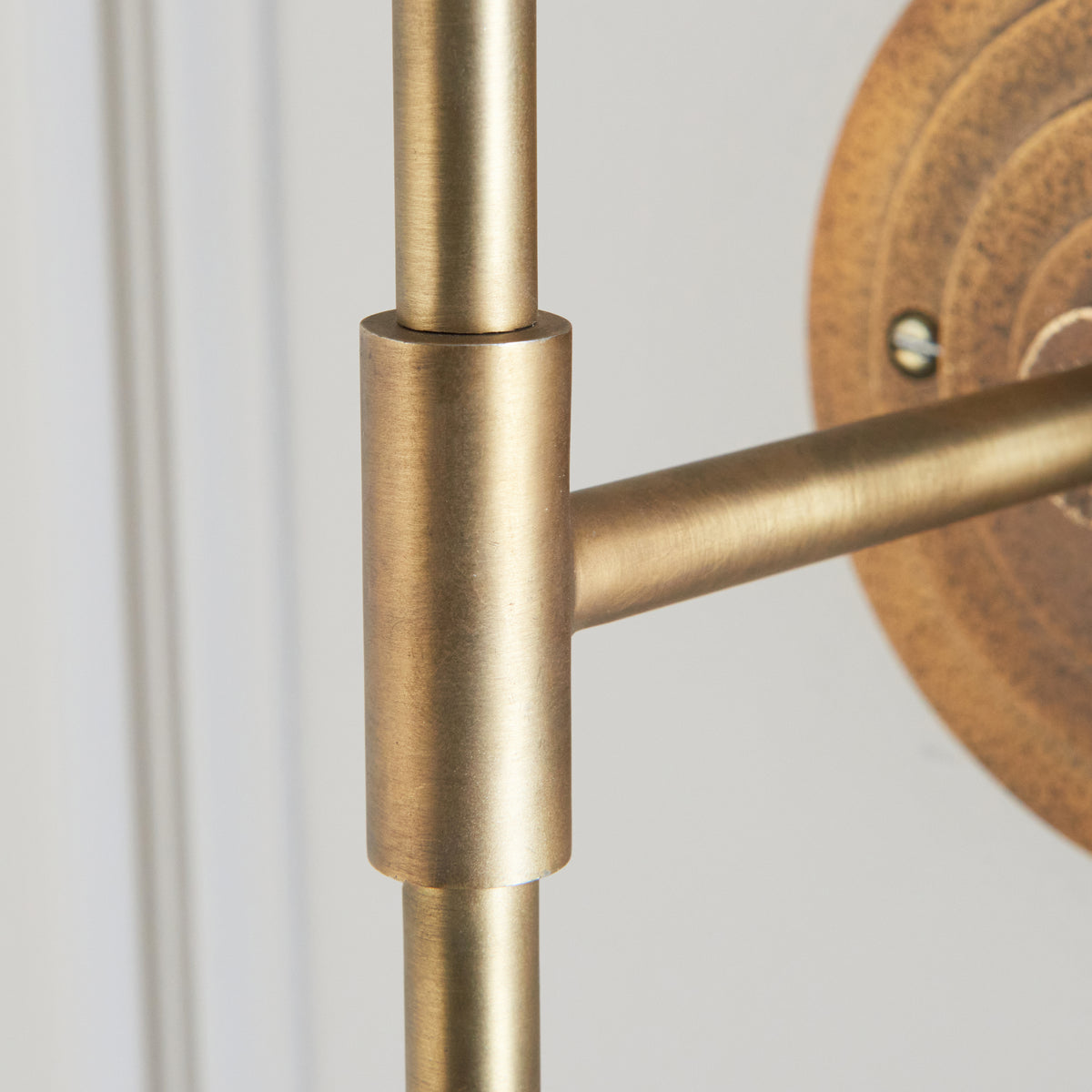 Endon Halo Tall Wall Bracket Antique brass plate