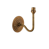 Endon Halo Swan Wall Fitting Antique brass plate
