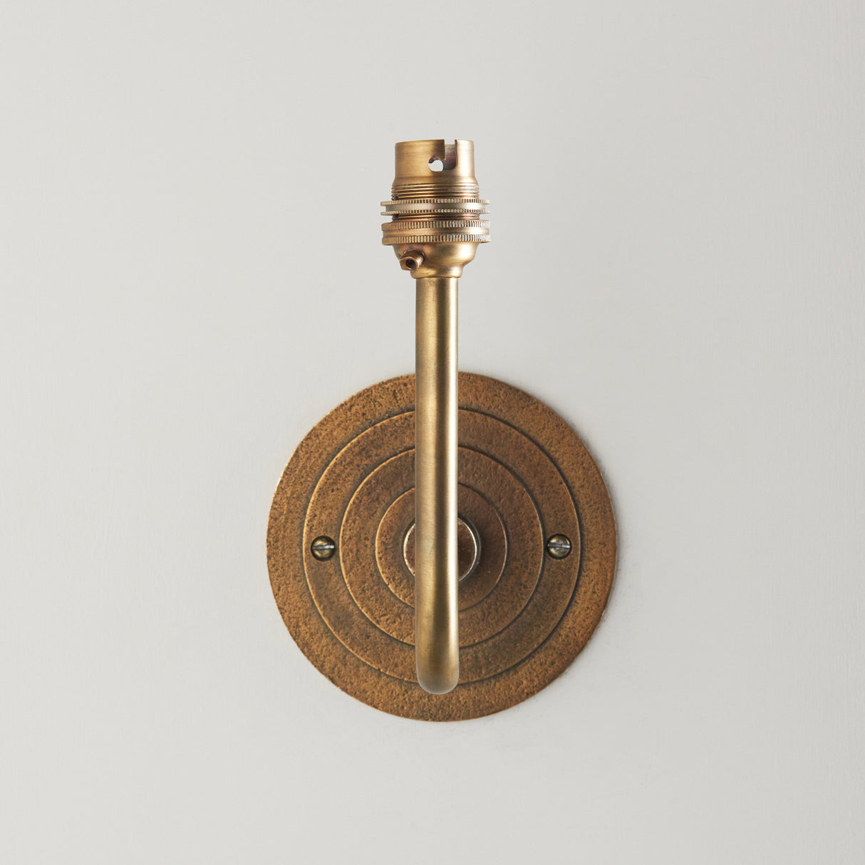 Endon Halo Swan Wall Fitting Antique brass plate