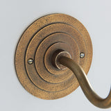 Endon Halo Swan Wall Fitting Antique brass plate