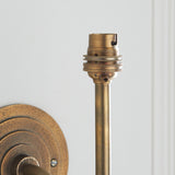 Endon Halo Swan Wall Fitting Antique brass plate