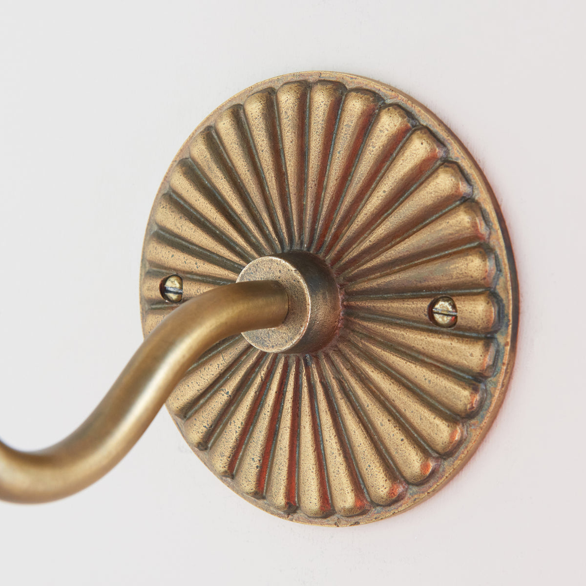 Endon Dahlia Swan Wall Bracket Antique brass plate