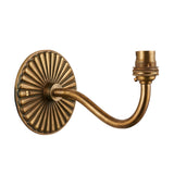 Endon Dahlia Curve Wall Bracket Antique brass plate