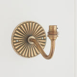 Endon Dahlia Curve Wall Bracket Antique brass plate