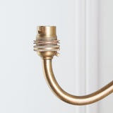 Endon Dahlia Curve Wall Bracket Antique brass plate